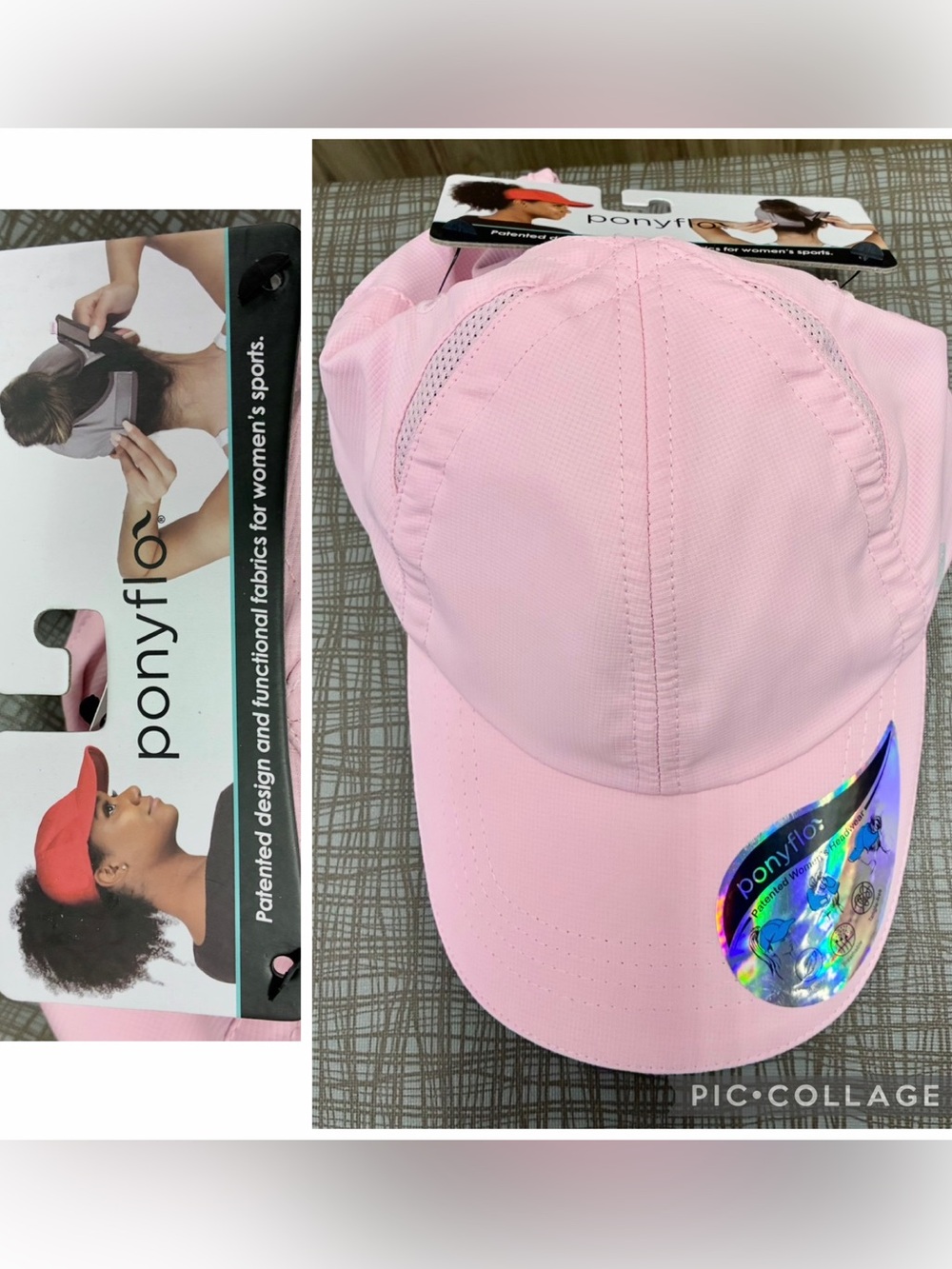NEW PONYFLO Ponytail Sports Cap Baseball Hat Pink Women’s